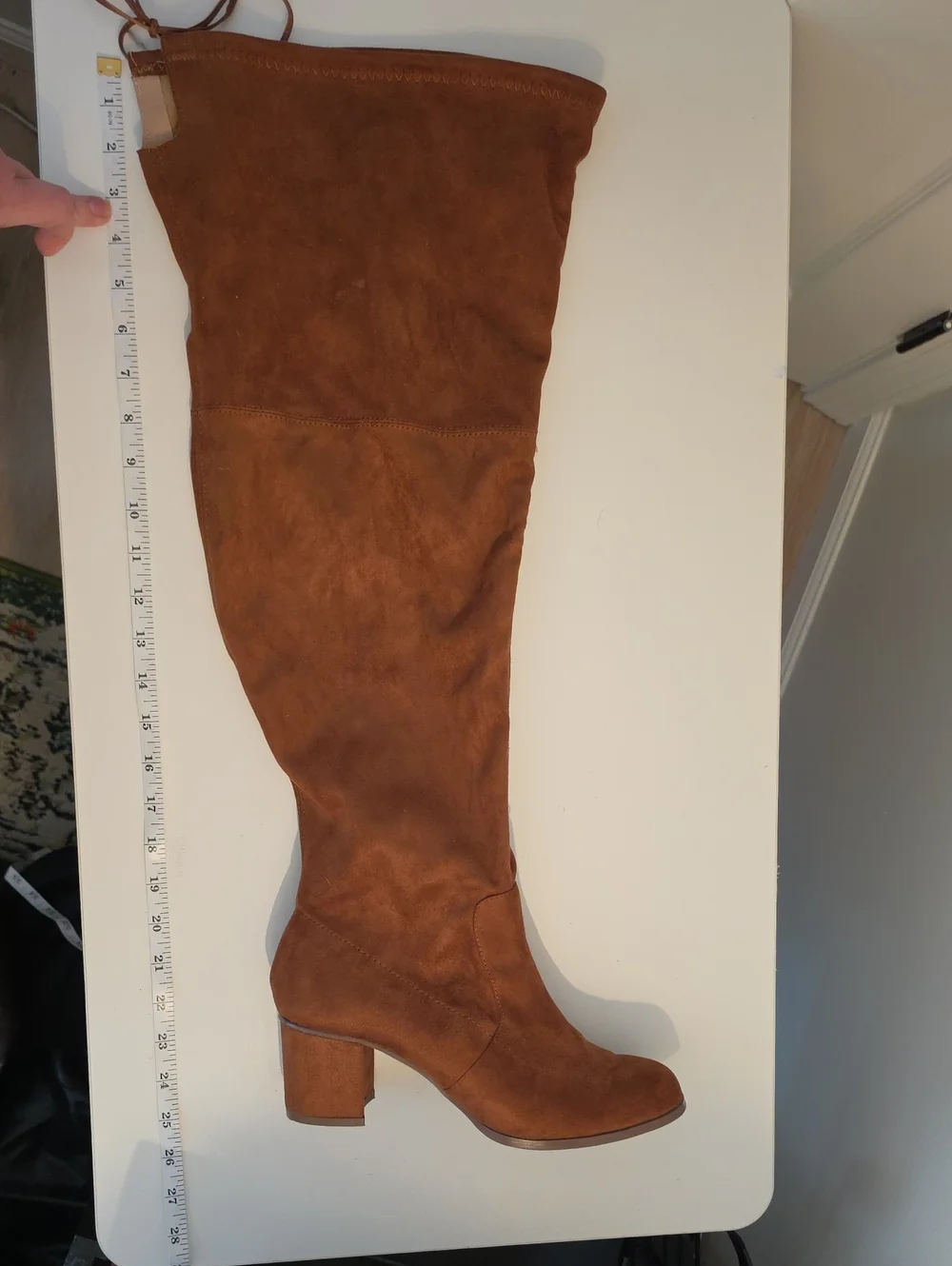 Fashion to Figure Chestnut Thigh High Boots 9W